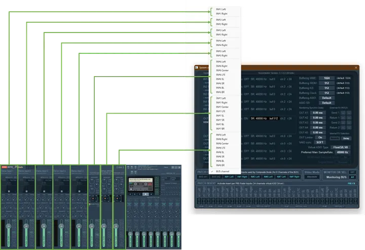 PATCH COMPOSITEの設定